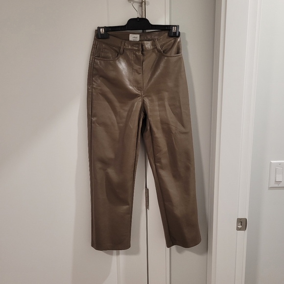 Melina Cropped Vegan Leather Pant - Picture 5 of 6